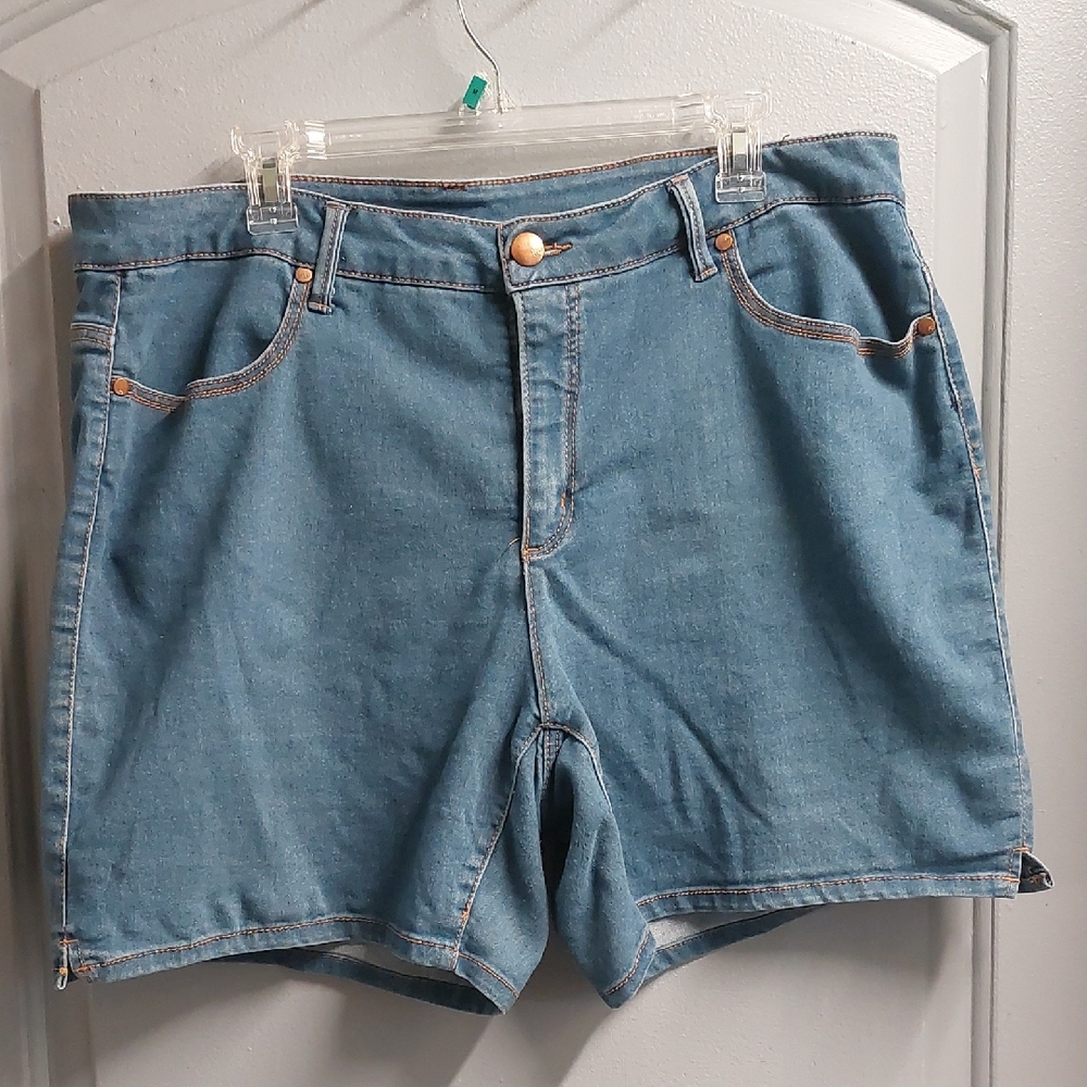 Faded Glory Blue Denim Shorts Sz 20W